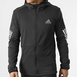 Grosses soldes 😉 Veste Zippée Capuche A Bandes HC3060 Gris Anthracite de Adidas Performance ✔️ 12 Grosses soldes 😉 Veste Zippée Capuche A Bandes HC3060 Gris Anthracite de Adidas Performance ✔️ -Pas Cher adidas Magasin adidas 294302 HC3060 20211217T160743 05
