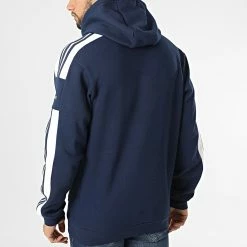 Nouveau 🎁 Sweat Capuche A Bandes GT6636 Bleu Marine de Adidas Performance 👍 -Pas Cher adidas Magasin adidas 294744 GT6636 20211223T111649 06