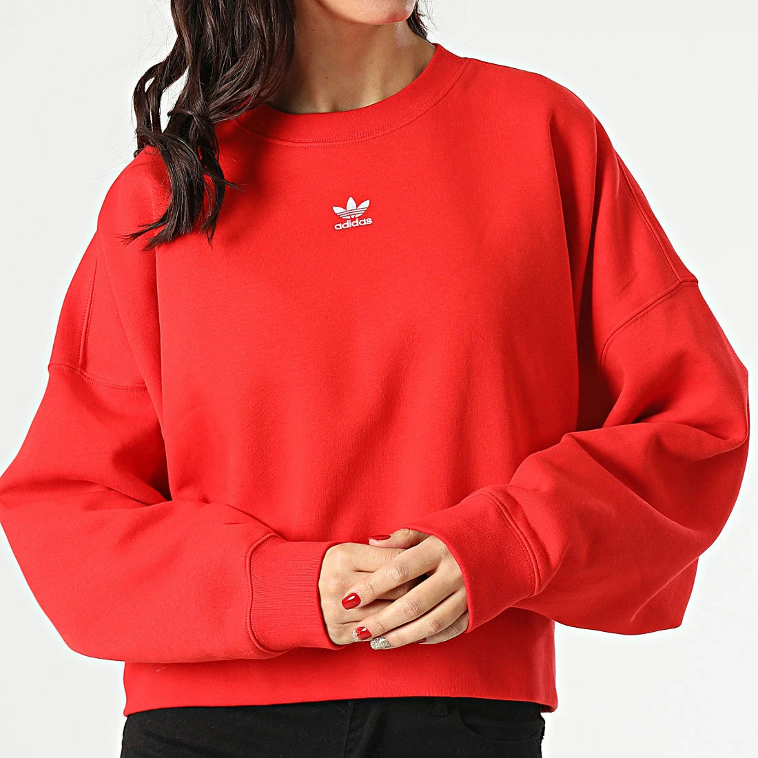 Acheter 🤩 Sweat Crewneck Femme HF7479 Rouge de Adidas Originals 🤩 5 Acheter 🤩 Sweat Crewneck Femme HF7479 Rouge de Adidas Originals 🤩 – Image 3