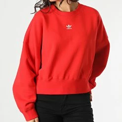 Acheter 🤩 Sweat Crewneck Femme HF7479 Rouge de Adidas Originals 🤩 12 Acheter 🤩 Sweat Crewneck Femme HF7479 Rouge de Adidas Originals 🤩 -Pas Cher adidas Magasin adidas 295078 HF7479 20211222T093923 05