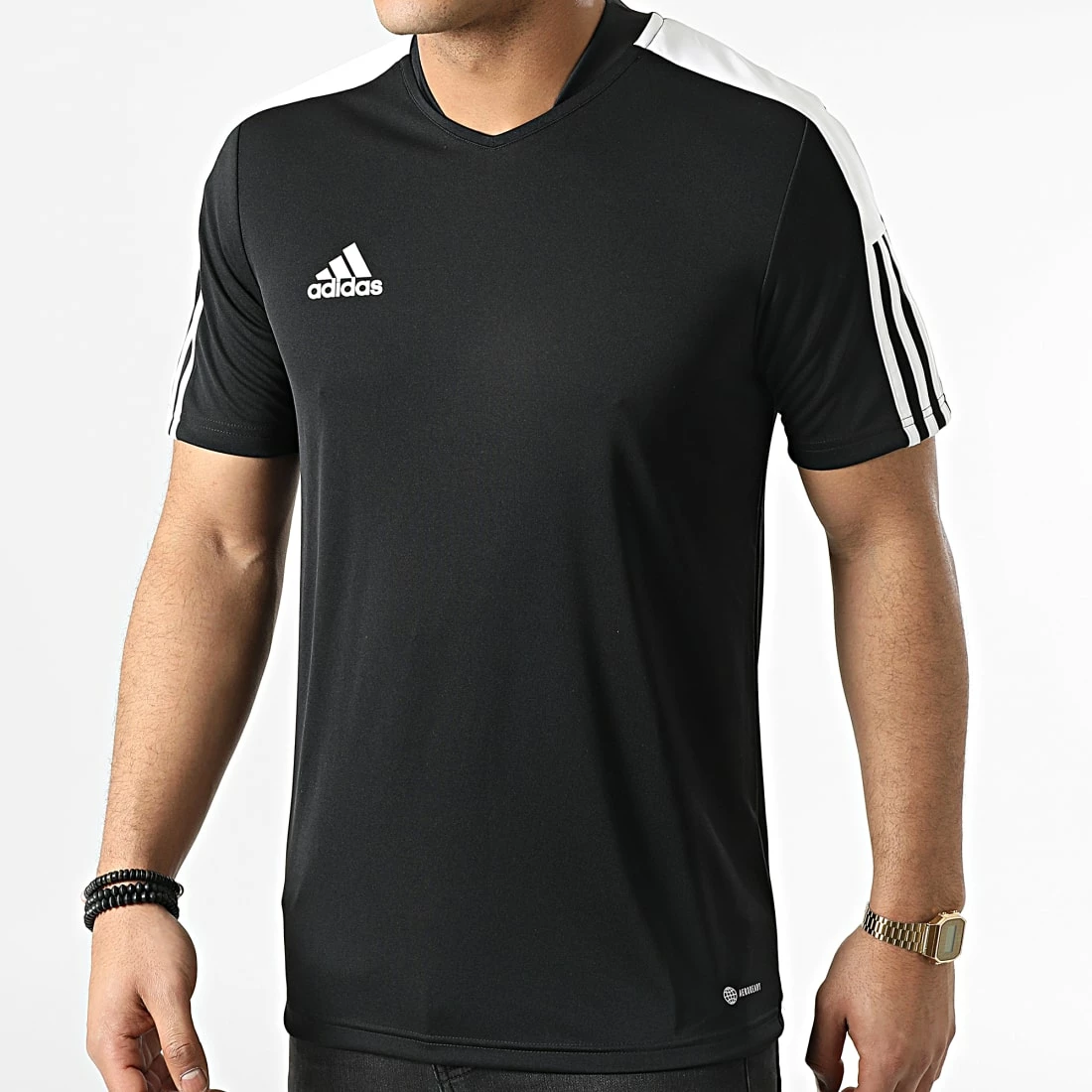 De gros ✔️ Tee 👚 Shirt H60006 Noir de Adidas Performance 😍 3 De gros ✔️ Tee 👚 Shirt H60006 Noir de Adidas Performance 😍