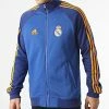 Bon marché 🎉 Veste Zippée A Bandes Real Madrid HA2533 Bleu Roi de Adidas Performance 😉 -Pas Cher adidas Magasin adidas 295247 HA2533 20211217T163905 01