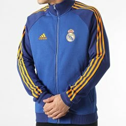 Bon marché 🎉 Veste Zippée A Bandes Real Madrid HA2533 Bleu Roi de Adidas Performance 😉 -Pas Cher adidas Magasin adidas 295247 HA2533 20211217T163909 03