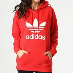 Remise 👍 Sweat Capuche Femme Trefoil HE6953 Rouge de Adidas Originals 👍 10 Remise 👍 Sweat Capuche Femme Trefoil HE6953 Rouge de Adidas Originals 👍 -Pas Cher adidas Magasin adidas 295416 HE6953 20211222T094014 03