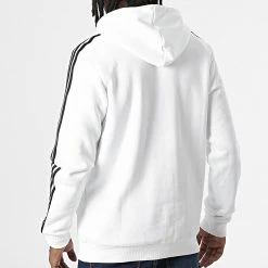 Offres 🤩 Sweat Capuche A Bandes GU2522 Blanc de Adidas Performance 🎁 -Pas Cher adidas Magasin adidas 296368 GU2522 20220701T145336 06