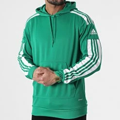 Top 10 🔥 Sweat Capuche A Bandes SQ21 GP6437 Vert de Adidas Performance ⌛ -Pas Cher adidas Magasin adidas 296451 GP6437 20211229T164510 05