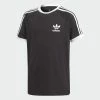 Meilleur prix 🔥 Tee 👚 Shirt Enfant A Bandes 3 Stripes DV2902 Noir de Adidas Originals 🎁 -Pas Cher adidas Magasin adidas 296529 DV2902 20211224T110817 01
