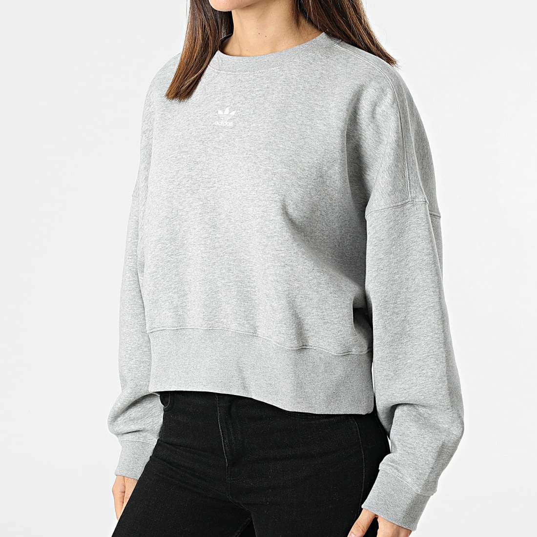 Budget 🔥 Sweat Crewneck Femme HF7478 Gris Chiné de Adidas Originals 🛒 3 Budget 🔥 Sweat Crewneck Femme HF7478 Gris Chiné de Adidas Originals 🛒
