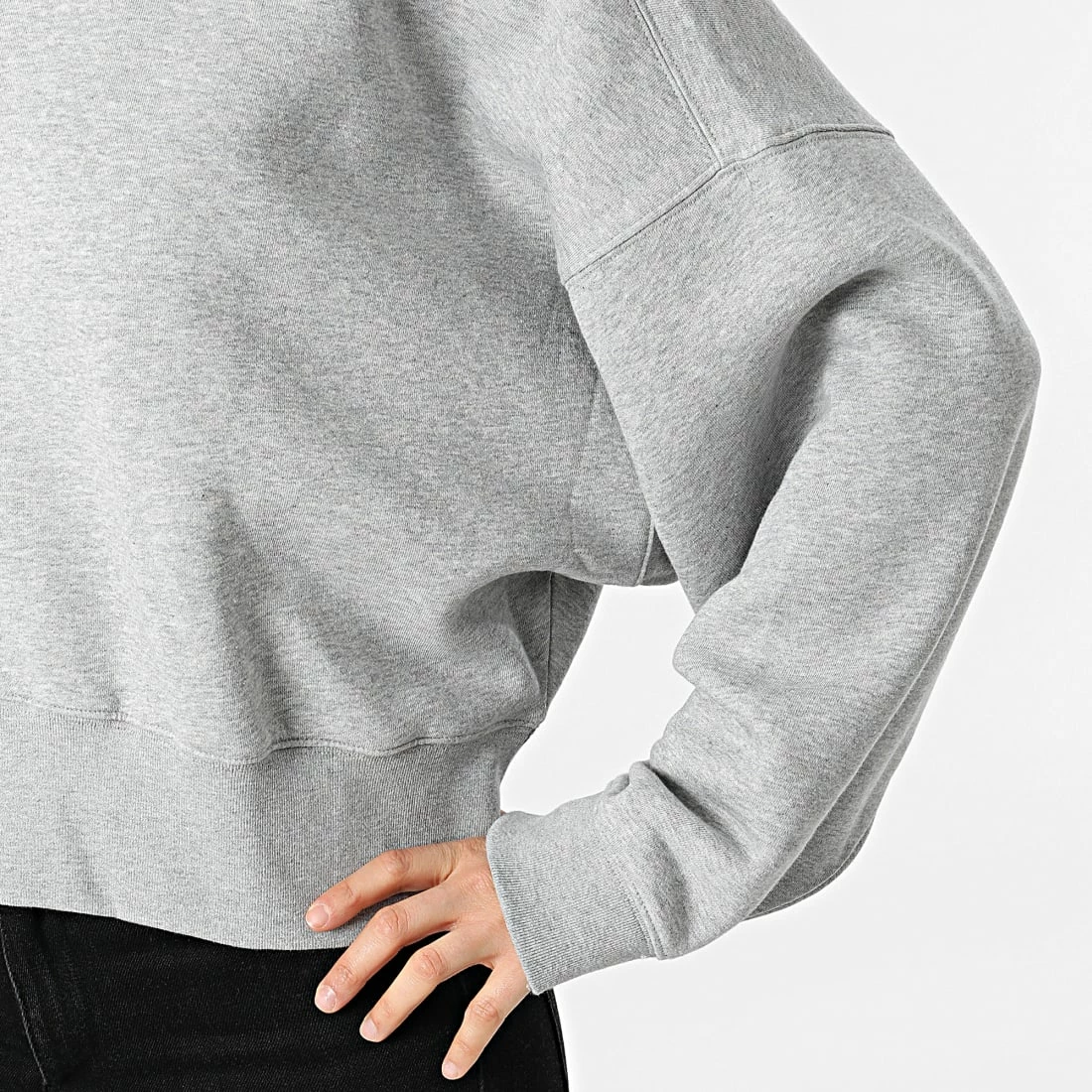 Budget 🔥 Sweat Crewneck Femme HF7478 Gris Chiné de Adidas Originals 🛒 6 Budget 🔥 Sweat Crewneck Femme HF7478 Gris Chiné de Adidas Originals 🛒 – Image 4