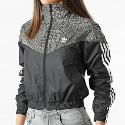 Sortie ⌛ Veste Zippée Femme H20428 Noir de Adidas Originals ✨ -Pas Cher adidas Magasin adidas 296751 H20428 20220329T162444 03