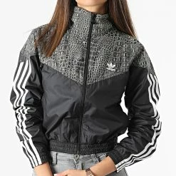 Sortie ⌛ Veste Zippée Femme H20428 Noir de Adidas Originals ✨ -Pas Cher adidas Magasin adidas 296751 H20428 20220329T162446 05