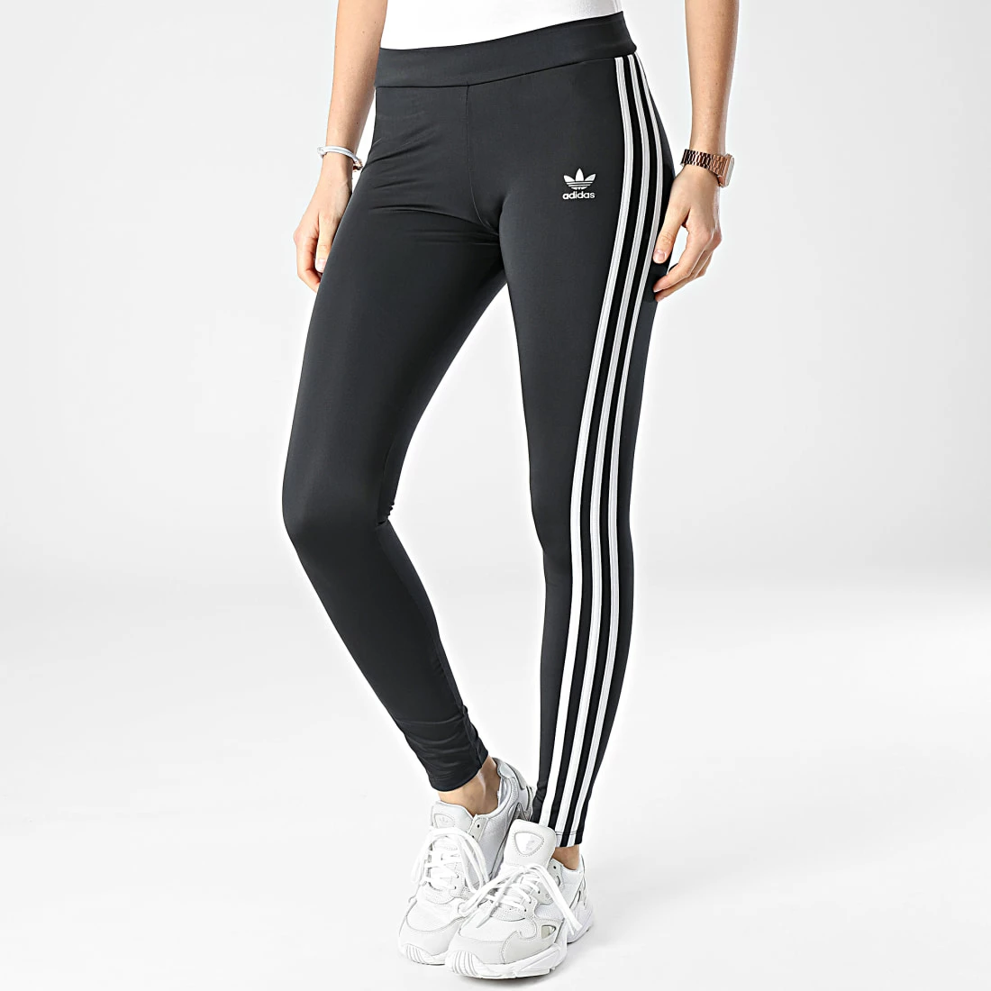 Meilleur prix 🔔 Legging Femme A Bandes HF7536 Noir de Adidas Originals 🥰 5 Meilleur prix 🔔 Legging Femme A Bandes HF7536 Noir de Adidas Originals 🥰 – Image 3
