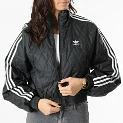 Meilleure affaire ✨ Veste Zippée Femme H43916 Noir de Adidas Originals 🌟 11 Meilleure affaire ✨ Veste Zippée Femme H43916 Noir de Adidas Originals 🌟 -Pas Cher adidas Magasin adidas 297070 H43916 20220114T150737 04
