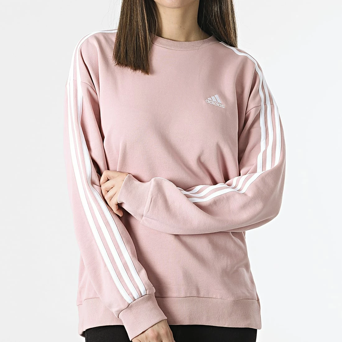 Meilleur prix 😍 Sweat Crewneck A Bandes Femme HC9125 Rose de Adidas Performance 😀 5 Meilleur prix 😍 Sweat Crewneck A Bandes Femme HC9125 Rose de Adidas Performance 😀 – Image 3
