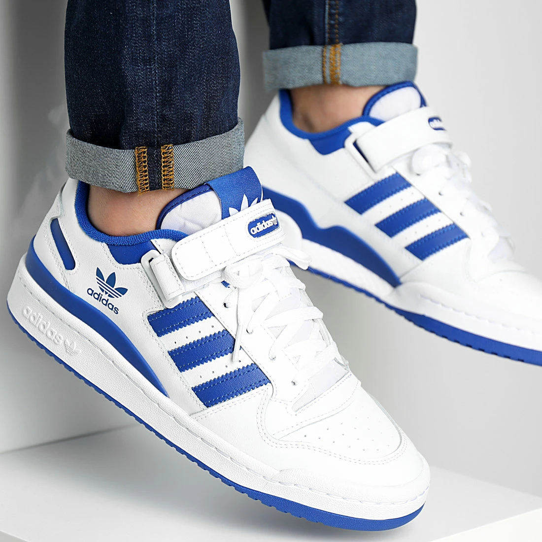 Budget 😉 Baskets Forum Low FY7756 Footwear White Royal Blue de Adidas Originals 🛒 4 Budget 😉 Baskets Forum Low FY7756 Footwear White Royal Blue de Adidas Originals 🛒 – Image 2