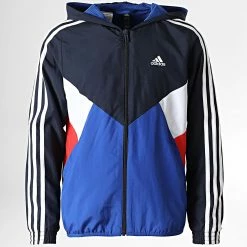 Vente flash ✨ Coupe-Vent Enfant HE9406 Bleu Marine de Adidas Performance ❤️