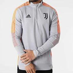 Remise 😉 Sweat Col Zippé Juventus H67121 Gris de Adidas Performance 🔔 -Pas Cher adidas Magasin adidas 297863 H67121 20220113T141515 03