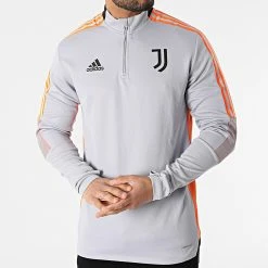 Remise 😉 Sweat Col Zippé Juventus H67121 Gris de Adidas Performance 🔔 -Pas Cher adidas Magasin adidas 297863 H67121 20220113T141517 05