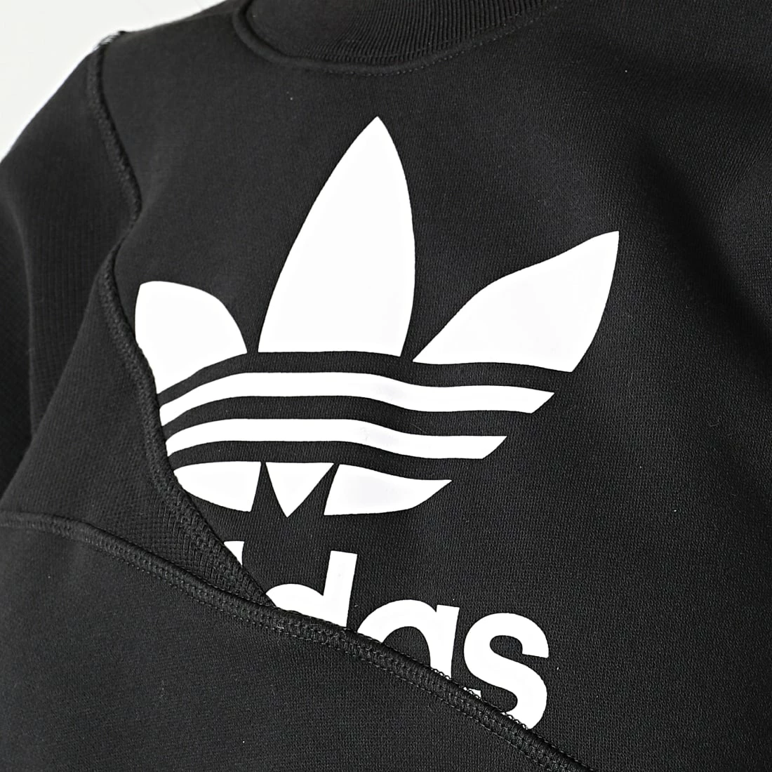 Coupon ❤️ Sweat Crewneck Femme Crop HC4622 Noir de Adidas Originals 🤩 4 Coupon ❤️ Sweat Crewneck Femme Crop HC4622 Noir de Adidas Originals 🤩 – Image 2