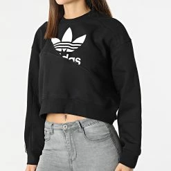 Coupon ❤️ Sweat Crewneck Femme Crop HC4622 Noir de Adidas Originals 🤩 10 Coupon ❤️ Sweat Crewneck Femme Crop HC4622 Noir de Adidas Originals 🤩 -Pas Cher adidas Magasin adidas 298578 HC4622 20220128T155128 03