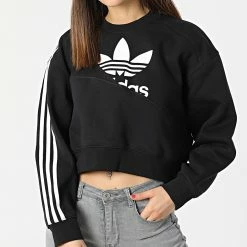 Coupon ❤️ Sweat Crewneck Femme Crop HC4622 Noir de Adidas Originals 🤩 12 Coupon ❤️ Sweat Crewneck Femme Crop HC4622 Noir de Adidas Originals 🤩 -Pas Cher adidas Magasin adidas 298578 HC4622 20220128T155131 05