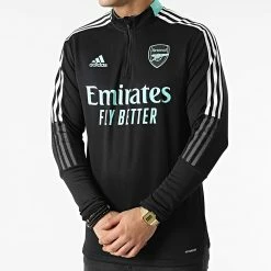 Nouveau 😀 Tee 👚 Shirt A Manches Longues Arsenal Fc HA5321 Noir de Adidas Performance ❤️
