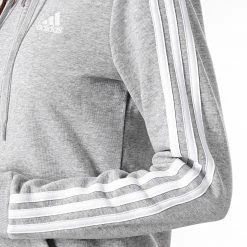 Meilleure vente 🎉 Sweat Capuche Zippé Femme GL0802 Gris Chiné de Adidas Performance 🔔 -Pas Cher adidas Magasin adidas 300178 GL0802 20220214T164531 04