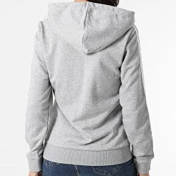 Meilleure vente 🎉 Sweat Capuche Zippé Femme GL0802 Gris Chiné de Adidas Performance 🔔 -Pas Cher adidas Magasin adidas 300178 GL0802 20220214T164534 06