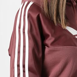 De gros 🤩 Sweat Capuche Femme Crop HC7035 Bordeaux de Adidas Originals ✔️ -Pas Cher adidas Magasin adidas 300192 HC7035 20220301T142026 04