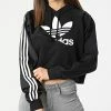 Meilleur prix ⭐ Sweat Capuche Femme Crop HC7050 Noir de Adidas Originals 😍 -Pas Cher adidas Magasin adidas 300193 HC7050 20220128T155057 01