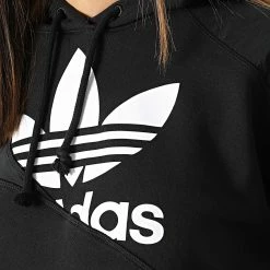 Meilleur prix ⭐ Sweat Capuche Femme Crop HC7050 Noir de Adidas Originals 😍 -Pas Cher adidas Magasin adidas 300193 HC7050 20220128T155100 04