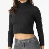 Promo 🥰 Pull Manches Longues Femme Crop HE6905 Noir de Adidas Originals 🛒 -Pas Cher adidas Magasin adidas 300392 HE6905 20220204T161430 01