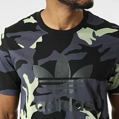 Offres 👍 Tee 👚 Shirt Camo All Over Print HC7187 Noir Bleu Marine Vert Clair Camouflage de adidas 👍 -Pas Cher adidas Magasin adidas 301464 HC7187 20220301T144436 02