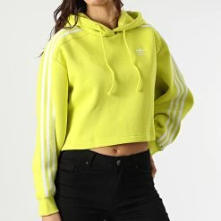Grosses soldes 🥰 Sweat Capuche Femme Crop A Bandes HC7532 Vert Fluo de Adidas Originals 💯 12 Grosses soldes 🥰 Sweat Capuche Femme Crop A Bandes HC7532 Vert Fluo de Adidas Originals 💯 -Pas Cher adidas Magasin adidas 301525 HC7532 20220204T161509 05