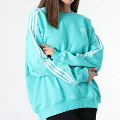Offres 🧨 Sweat Crewneck Femme A Bandes HB9471 Turquoise de Adidas Originals ✨ 12 Offres 🧨 Sweat Crewneck Femme A Bandes HB9471 Turquoise de Adidas Originals ✨ -Pas Cher adidas Magasin adidas 301945 HB9471 20220223T151116 05