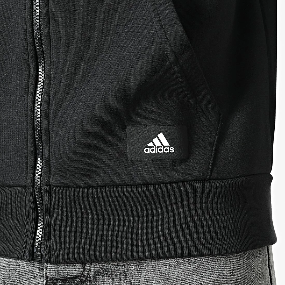 Meilleure affaire ⭐ Sweat Zippé Capuche A Bandes Future Icons 3 Stripes H46526 Noir de Adidas Performance 😉 4 Meilleure affaire ⭐ Sweat Zippé Capuche A Bandes Future Icons 3 Stripes H46526 Noir de Adidas Performance 😉 – Image 2