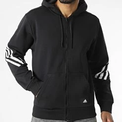 Meilleure affaire ⭐ Sweat Zippé Capuche A Bandes Future Icons 3 Stripes H46526 Noir de Adidas Performance 😉 12 Meilleure affaire ⭐ Sweat Zippé Capuche A Bandes Future Icons 3 Stripes H46526 Noir de Adidas Performance 😉 -Pas Cher adidas Magasin adidas 302346 H46526 20220210T155857 05