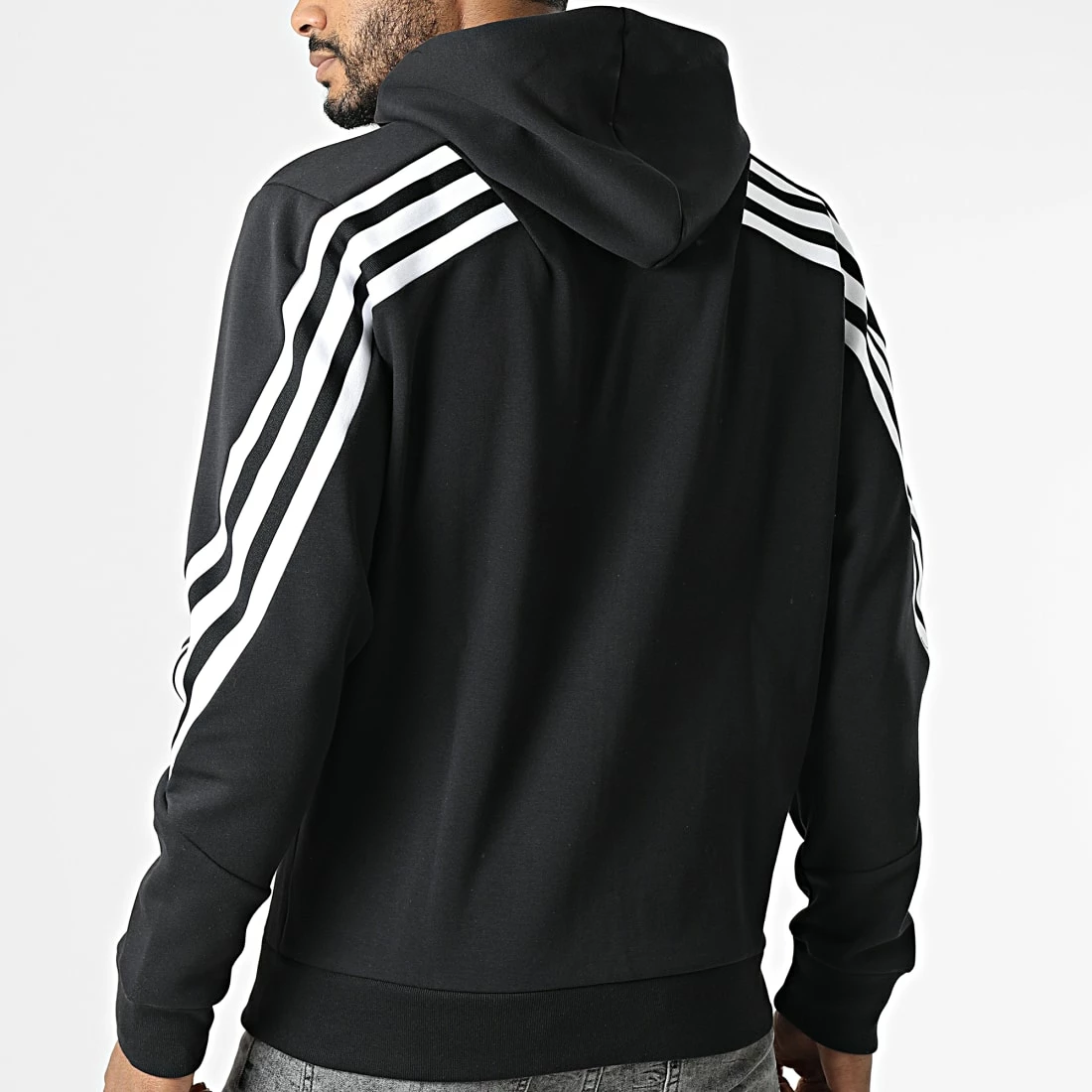 Meilleure affaire ⭐ Sweat Zippé Capuche A Bandes Future Icons 3 Stripes H46526 Noir de Adidas Performance 😉 8 Meilleure affaire ⭐ Sweat Zippé Capuche A Bandes Future Icons 3 Stripes H46526 Noir de Adidas Performance 😉 – Image 6
