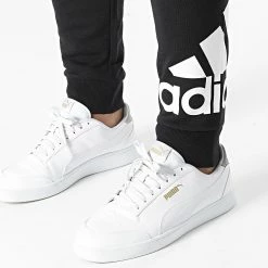 Nouveau 🤩 Pantalon Jogging Essentials French Terry GK8968 Noir de Adidas Performance 💯 -Pas Cher adidas Magasin adidas 302354 GK8968 20220217T162141 05