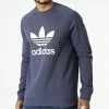 Grosses soldes 🎁 Sweat Crewneck Trefoil HE9490 Bleu Marine de Adidas Originals 🤩 -Pas Cher adidas Magasin adidas 303005 HE9490 20220215T155953 01