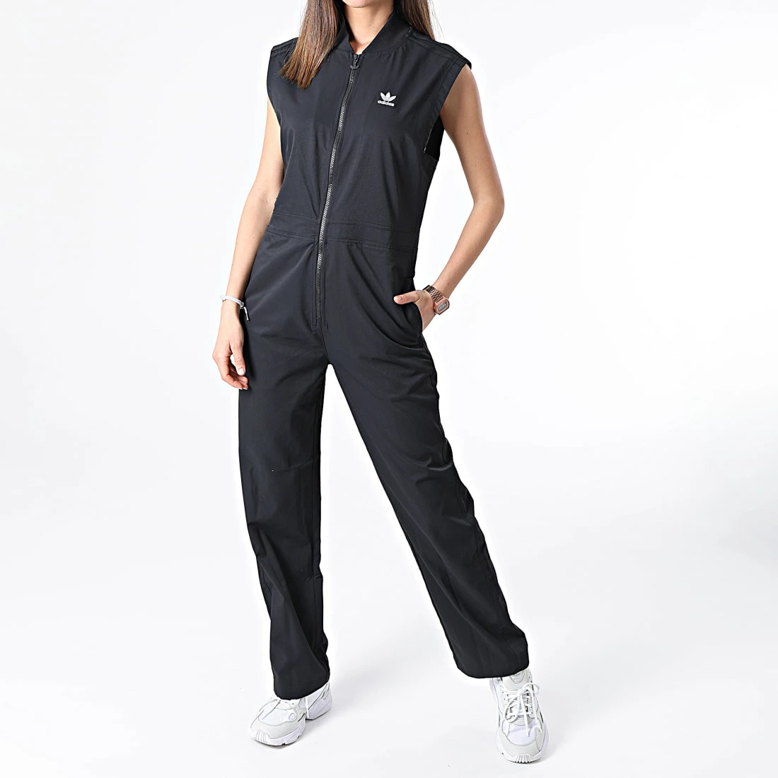 Nouveau 🎉 Combinaison Femme Jumpsuit HC2061 Noir de Adidas Originals ⌛ 3 Nouveau 🎉 Combinaison Femme Jumpsuit HC2061 Noir de Adidas Originals ⌛