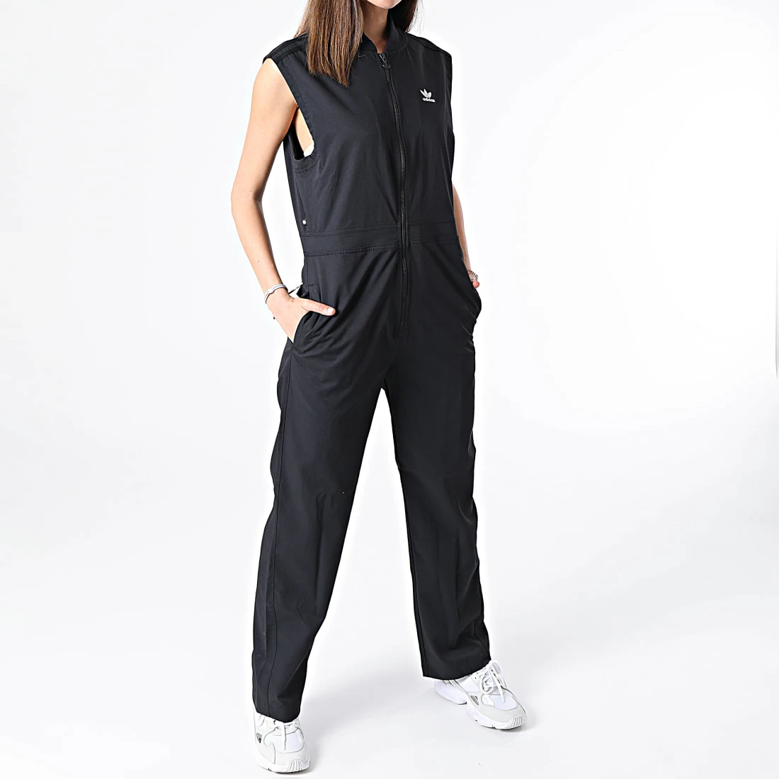 Nouveau 🎉 Combinaison Femme Jumpsuit HC2061 Noir de Adidas Originals ⌛ 7 Nouveau 🎉 Combinaison Femme Jumpsuit HC2061 Noir de Adidas Originals ⌛ – Image 5