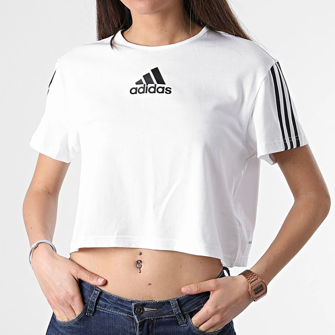 Top 10 ❤️ Tee 👕 Shirt Femme Crop HD9352 Blanc de Adidas Originals 🛒 3 Top 10 ❤️ Tee 👕 Shirt Femme Crop HD9352 Blanc de Adidas Originals 🛒