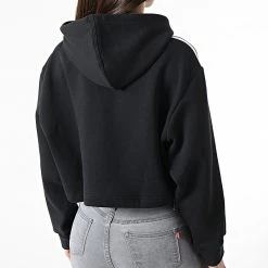 Grosses soldes ⭐ Sweat Capuche Femme Crop HC2016 Noir de Adidas Originals 😍 -Pas Cher adidas Magasin adidas 303881 HC2016 20220223T154750 06