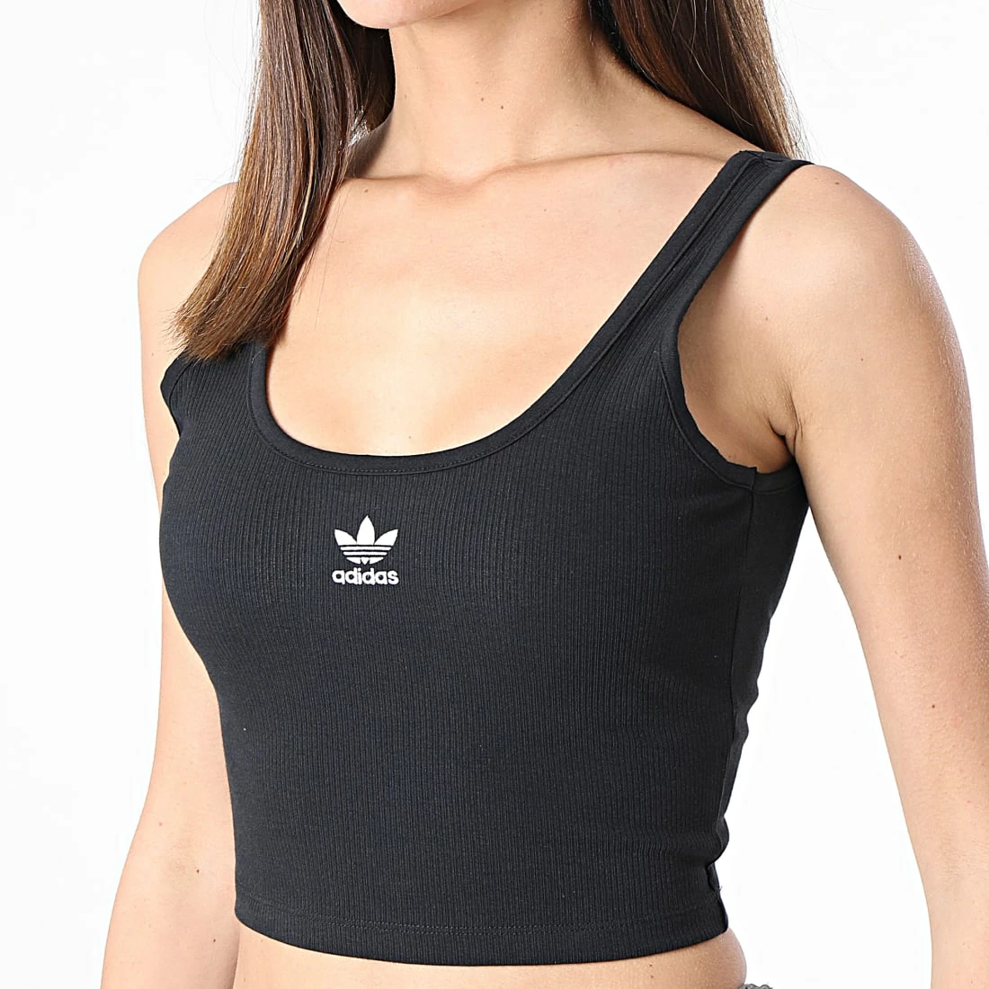 Top 10 🎁 Débardeur Femme Crop HF3399 Noir de Adidas Originals ⭐ 5 Top 10 🎁 Débardeur Femme Crop HF3399 Noir de Adidas Originals ⭐ – Image 3