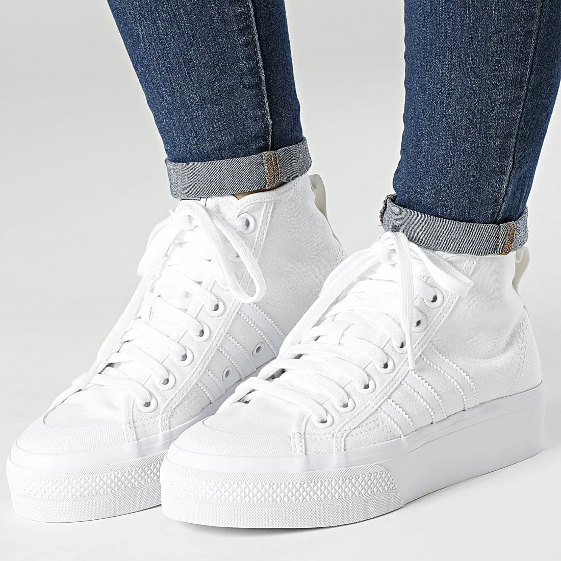 Budget ⌛ Baskets Femme Nizza Platform FY2782 Cloud White de Adidas Originals 🛒 3 Budget ⌛ Baskets Femme Nizza Platform FY2782 Cloud White de Adidas Originals 🛒