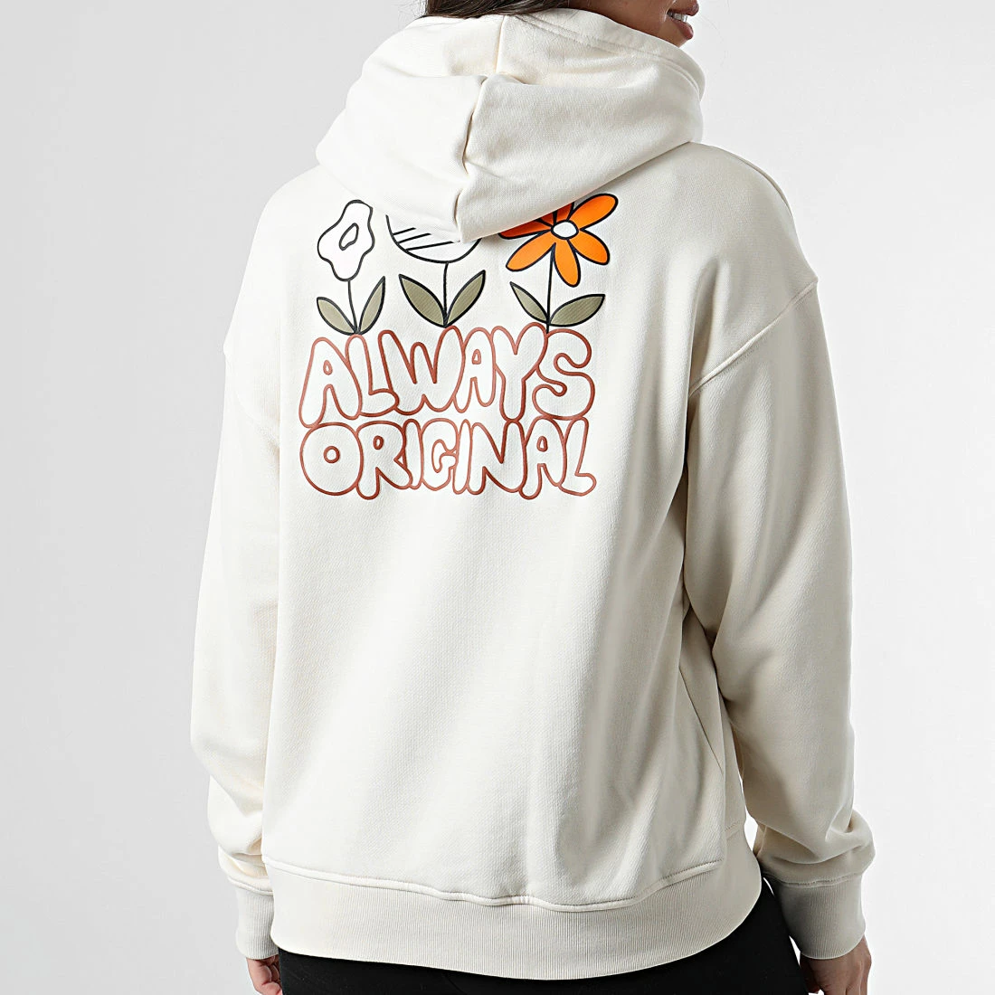 Sortie 🎉 Sweat Capuche Femme Graphic HF2088 Beige de Adidas Originals 💯 8 Sortie 🎉 Sweat Capuche Femme Graphic HF2088 Beige de Adidas Originals 💯 – Image 6