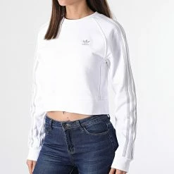 Vente flash 💯 Sweat Crewneck Femme Crop HF7531 Blanc de Adidas Originals ✨ 10 Vente flash 💯 Sweat Crewneck Femme Crop HF7531 Blanc de Adidas Originals ✨ -Pas Cher adidas Magasin adidas 304737 HF7531 20220223T152717 03