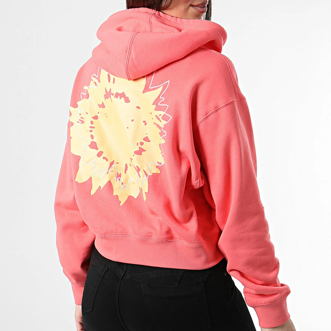 Meilleur prix ⌛ Sweat Capuche Femme Crop HC4592 Rose de Adidas Originals ❤️ 8 Meilleur prix ⌛ Sweat Capuche Femme Crop HC4592 Rose de Adidas Originals ❤️ – Image 6