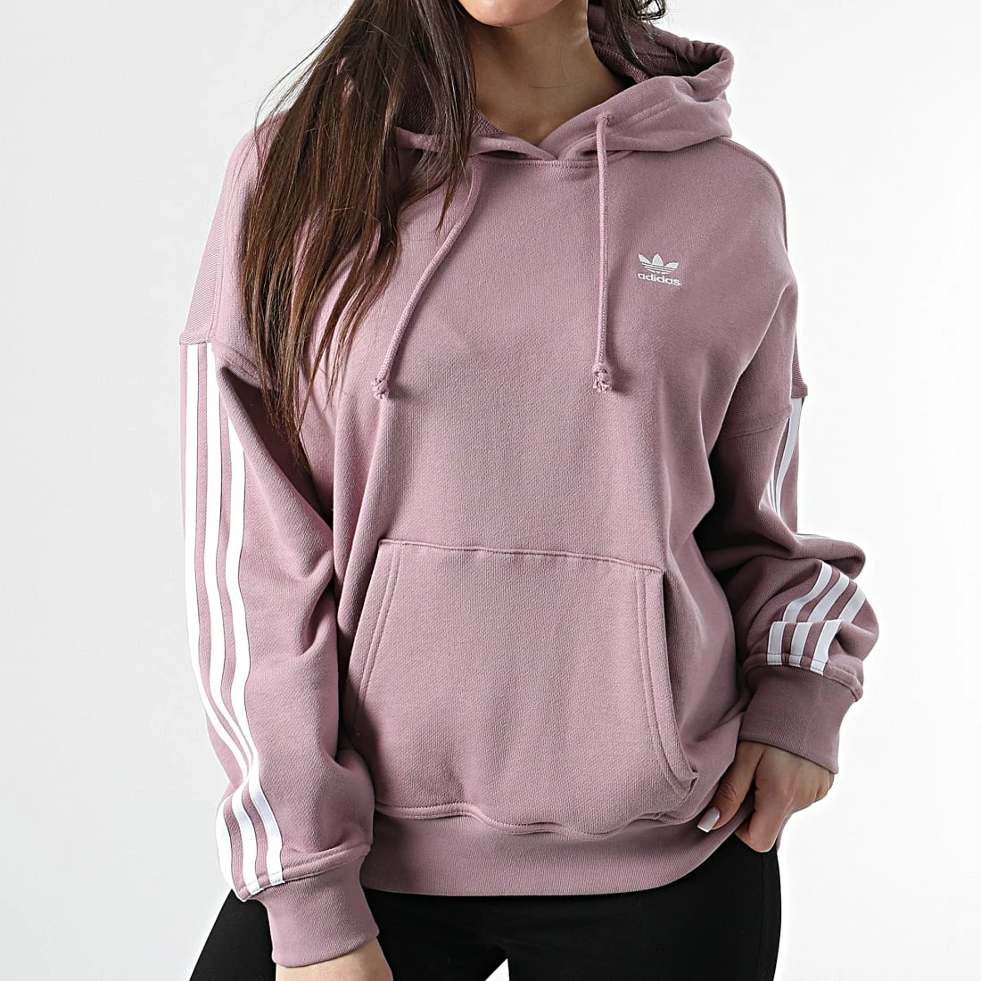 Meilleure affaire 🎉 Sweat Capuche Femme A Bandes HB9531 Lavande de Adidas Originals 😀 7 Meilleure affaire 🎉 Sweat Capuche Femme A Bandes HB9531 Lavande de Adidas Originals 😀 – Image 5